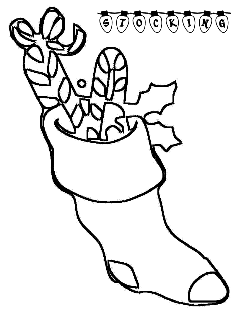 Skarpety świąteczne kolorowanki